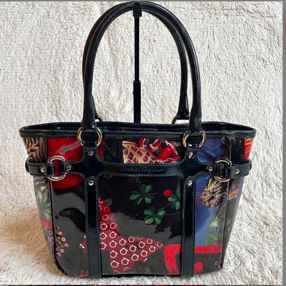 RARE Salvatore Ferragamo Patent Leather Handbag (small)